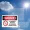 Signmission Flammable Material No Smoking Within 20 Feet Danger Sign, Plastic, 10in W x 7in L, 2PK OS-2PACK-DS-P-710-L-1248 - alternate 2